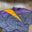 Reebok Vintage Men’s 90’s  Blue, Purple, & Gold Track Windbreaker Jacket Size XL Photo 2