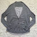 Lululemon Cardigan Sweater Cardi In The Front Button Front Heathered Medium Grey Photo 0