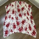 Angie  Cream Red Floral Open Front Kimono Cardigan Beautiful Boho ~ One Size Photo 9