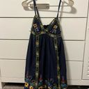 Vintage Havana Navy Blue Embroidered Dress Photo 1