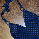 DKNY  black & blue polka dot swim - size 8 Photo 1