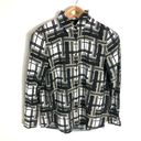 The Kooples  1 Small Black Multi Long Sleeve Button Down Blouse Photo 0