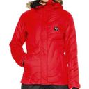 Billabong  Soffya Hooded Ski Snowboard Snow Puffer Jacket Poppy Red Size XS Photo 0