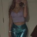 SheIn Metallic flare pants Photo 1