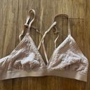 Aerie Velvet Animal Lace Triangle Bralette Photo 1