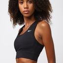 Reebok  Sports Bra Womens Small Black Athletic Activewear Workout Stretch Yoga Photo 2