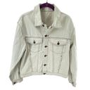 J. Galt  Women's White Jean Denim Trucker Jacket Size Small S PacSun Photo 2