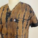 Cherokee Vintage 90s  Studio Scrub Utility Top Bleached Black Photo 1