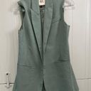 Semi Couture 01 Teal Suit Jacket Vest Blue Size 10 Photo 0