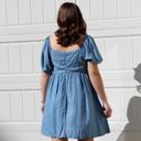 Blue Rain Denim Babydoll Dress Photo 4