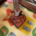 Dooney & Bourke  Vintage Large Graffiti Purse Rainbow Handbag Classic Heart Photo 1