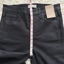 Madewell Jeans Stovepipe in True Black Wash: Coated Edition 29 NWT New Photo 11