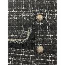 Trixxi  Boucle Vest Black White Tweed Large Double Breasted Photo 9