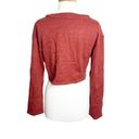 Lovers + Friends  adella Cardigan sweater cropped burnt orange rust sz S revolve Photo 8