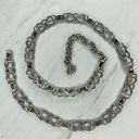 infinity Silver Tone  Symbol Bow Chain Link Belt Size Small S Photo 10