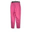 ZARA  Pleated Stretch Knit High Waist Slim Fit Casual Trousers Pockets S Pink Photo 4