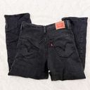 Levi's ribcage straight black jeans Photo 2