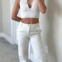 H&M White Cargo Wide Leg Pants Photo 2