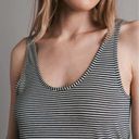 Rag and Bone NWT  Michal Crop‎ Scoop Neck Tank in Navy Stripe Photo 5