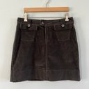 Patagonia Corduroy Charcoal Gray Organic Cotton Mini Skirt Photo 2