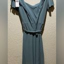 Ralph Lauren NWT Lauren  Belted Crepe Flutter Short Sleeve Midi Dress Size 16 Photo 5