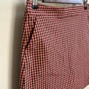 Lady Hagen  SALMON PINK AND GRAY PLAID GOLF MINI SKORT Size  8 Photo 1