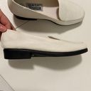 basic editions  women’s white faux leather slip ons — size 6W Photo 4