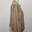 Sebby  Collection Dark Beige Faux-Leather Racing Jacket Size XXL Photo 3