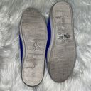 Joie  Huxley Royal Blue Croc Print Suede Slip on sneakers/loafers Photo 5