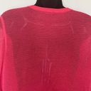 Talbots  Hot Pink Net Cropped Cardigan Photo 4