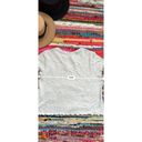 BP  size LARGE lettuce trim crop top short sleeve tee shirt Gray Photo 3