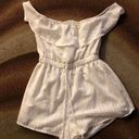 LA Hearts White off the shoulder romper never worn  Photo 0