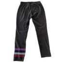 Reebok  Pants Women Small Black Ankle Stripe Pull On Knit Sweatpant Cotton Blend Photo 1