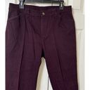 Ralph Lauren EUC  RL Classic Straight Burgundy Mid Rise Western Pockets Pants-12 Photo 1