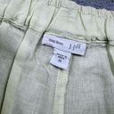 J.Jill  Pants Womens Size XL Light Green Linen Flowy Lagenlook Boho Preppy Beach Photo 7