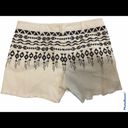 J. McLaughlin  embroidered “cut off “shorts, size 8 Photo 1