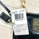 Coach New  Daisy Liquid Gloss Small Wristlet | Black‎ Photo 3