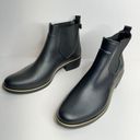 Kate Spade  New York Rain Boots Size 9 Black Solatice  Pull On Chelsea Style Photo 4