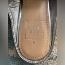 Gap Silver GapLeather Slip On Mules Size 8 Photo 2