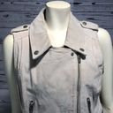 BLANK NYC  Suede Leather cZip Front Moto Vest size medium Photo 5