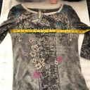 NWT Vanilla Sugar Edgy grunge 2000s Y2K grunge top with a floral, skull, angel, and rose design Measurement in pics Multi Size M Photo 5