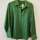 Abercrombie & Fitch Long Sleeve Satin Button Down Photo 1