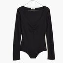 Madewell Sweetheart Thong Bodysuit in Black Photo 4