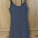 Brandy Melville Women's  Navy Striped Bodycon Dress Photo 6