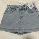 Princess Polly Gazelle Denim Skort- Light Wash Photo 0