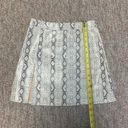 Princess Polly  white snakeskin faux leather mini skirt size 0 Photo 6