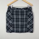 Eddie Bauer  Skirt Women 8 Plaid Tartan Gray Black Mini Wool Blend Pockets Pencil Photo 11