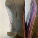 Nine West  Vintage Y2K Maximalist Purple Croc Embossed Square Toe Booties SZ 8. Photo 6