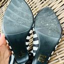 J Brand J Renee black/white striped heels 6.5 M Photo 5