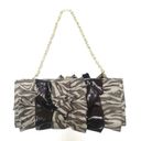 Rampage Vintage Y2K  zebra striped clutch chain strap detail purse Photo 1